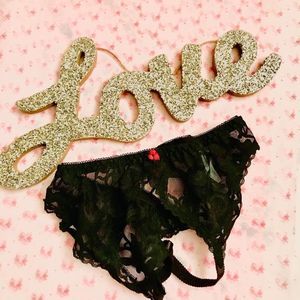 Vintage Garter Belt, Black Lace, L 22"